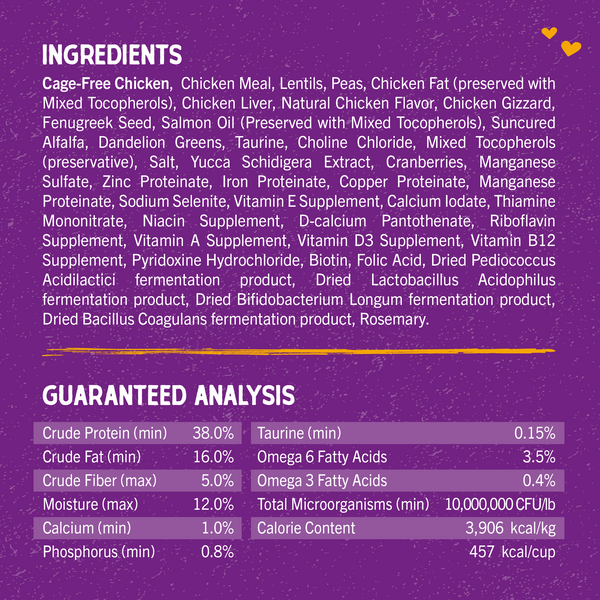 Stella & Chewy's Raw Coated Kibble Cage-Free Duck Recipe for Cats