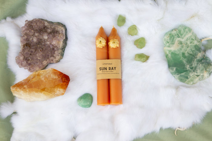 "Sun Ray" Large Altar Candles