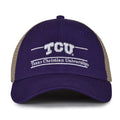 TCU Horned Frogs trucker hat with mesh design