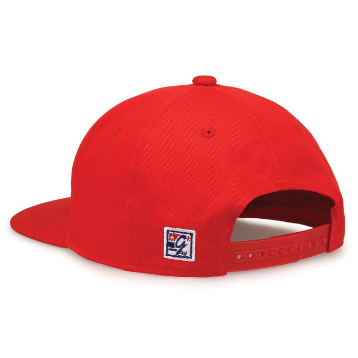 Texas Tech Red Raiders Retro Circle Snapback - Red, rear view