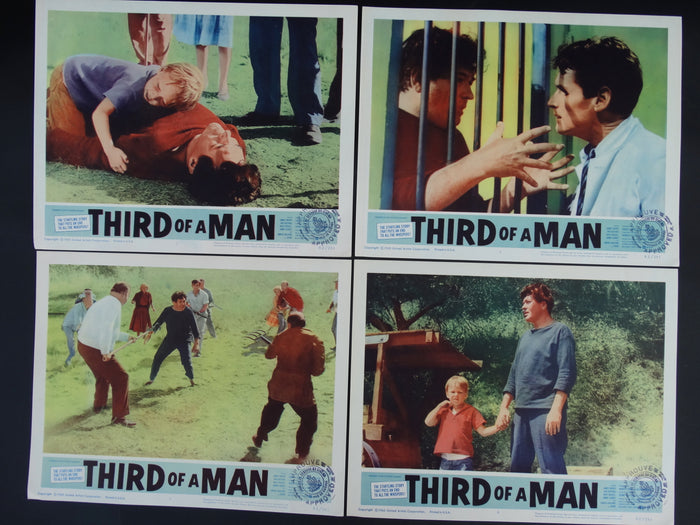 Third of a Man 1962 -- Set of 4 Lobby Cards