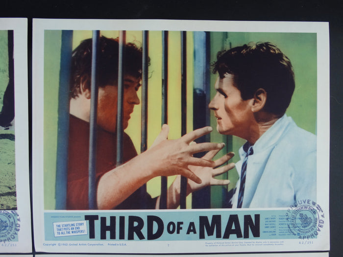 Third of a Man 1962 -- Set of 4 Lobby Cards