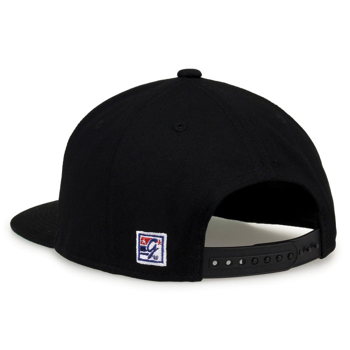 UCF Knights Retro Circle Snapback - Black, rear view