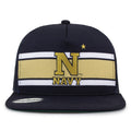 United States Naval Academy (Navy) Class of '92 trucker hat, front view with embroidered logo and stripes