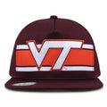 Virginia Tech Class of '92 trucker hat, front view with embroidered logo and stripes