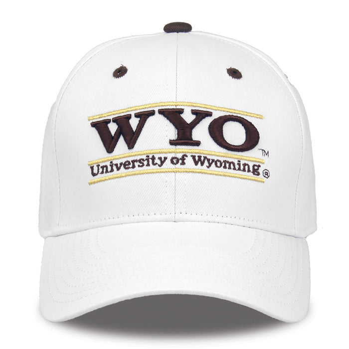 Wyoming Cowboys Bookstore Snapback - White, product view